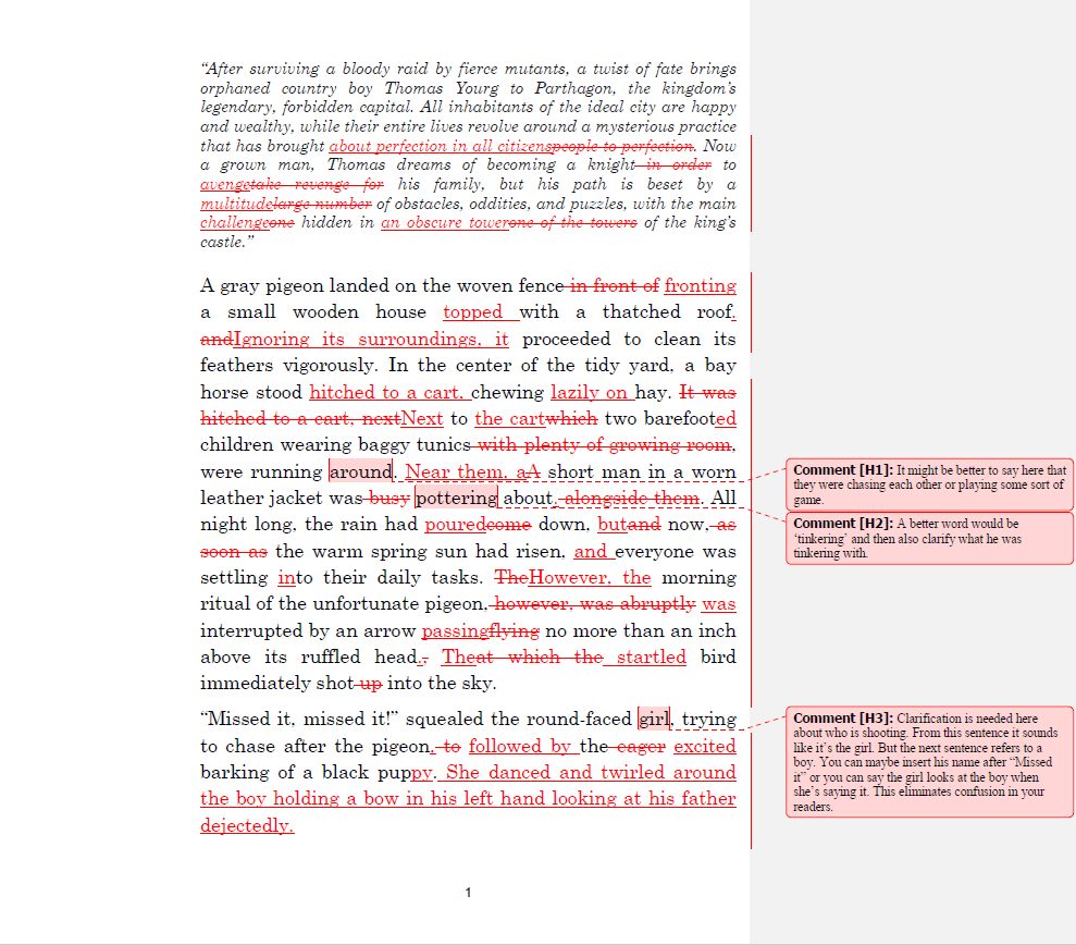 Fiction Editing1